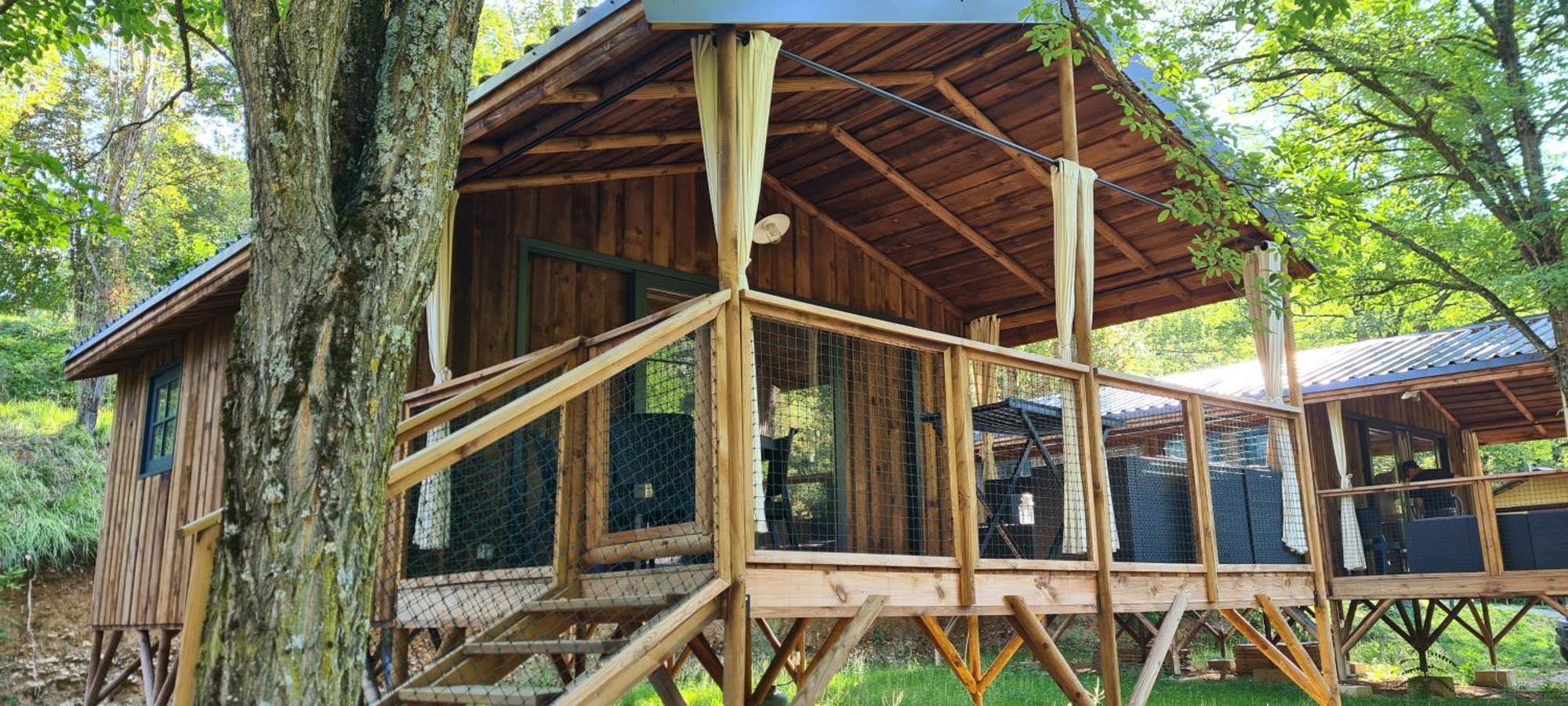 Camping Le Gallo Romain Barbieres Buitenkant foto